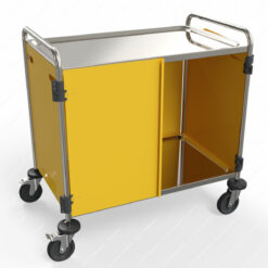 Servicewagen mit Tueren SW9x6-2 Verkleidung ginstergelb